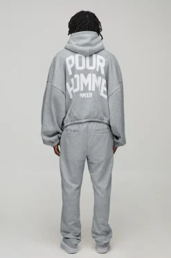 Sweat à capuche surdimensionné imprimé Batwing Man