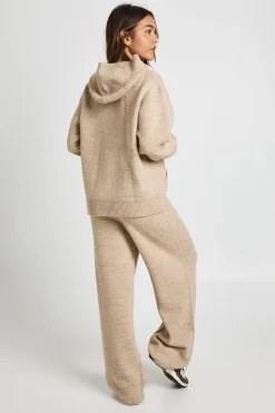 Sweat à capuche tricoté surdimensionné Sports Club et pantalon