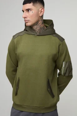 Sweat à capuche utilitaire grande taille à coupe régulière