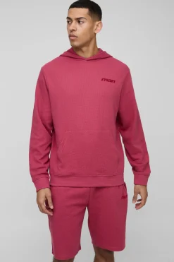 Sweat à capuche Varsity Waffle MAN coupe régulière