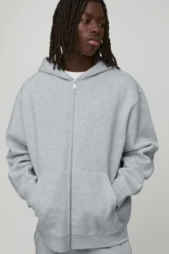 Sweat à capuche zippé oversize Basic BM Signature