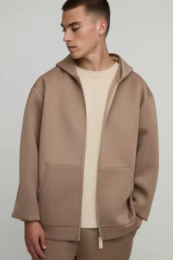Sweat à capuche zippé oversize Bonded Scuba