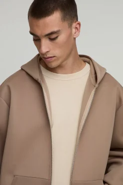 Sweat à capuche zippé oversize Bonded Scuba