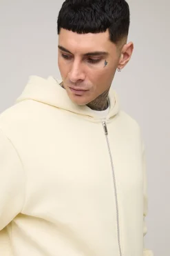 boohooMAN Sweat À Casynthétiqueche Basique Tall Regular Avec Fermeture Éclair Intégrale<Homme Tout Afficher|Sweats À Capuche Tall