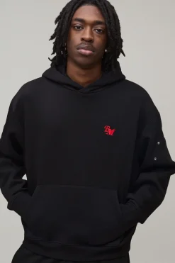 boohooMAN Sweat à Casynthétiqueche BM Surdimensionné à Panneaux Coupe Boxy<Homme Sweats À Capuche Et Sweatshirts|Sweats À Capuche Et Sweats