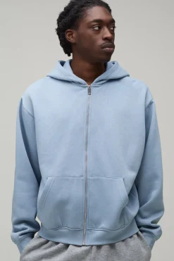 Sweat À Casynthétiqueche Boxy Avec Fermeture Éclair