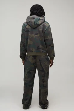 boohooMAN Sweat À Casynthétiqueche Oversize Boxy Avec Fermeture Zippée<Homme Sweats À Capuche Et Sweatshirts|Sweats À Capuche Et Sweats