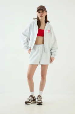 Sweat À Casynthétiqueche Court Boxy Avec Fermeture Éclair Dsgn Studio