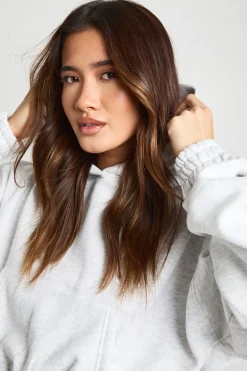 boohoo Sweat À Casynthétiqueche Court<Femme Sweats À Capuche Et Sweats|Sweats À Capuche Et Sweatshirts