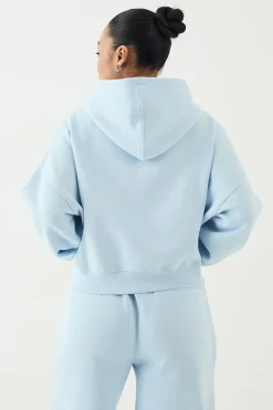 DSGN Studio Sweat À Casynthétiqueche Court Boxy Zippé Avec Broderie Script<Femme Sweats À Capuche Et Sweats|Dsgn Studio