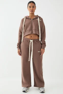 DSGN Studio Sweat à Casynthétiqueche Court Boxy avec Cordon Contrastant<Femme Sweats À Capuche Et Sweats|Dsgn Studio