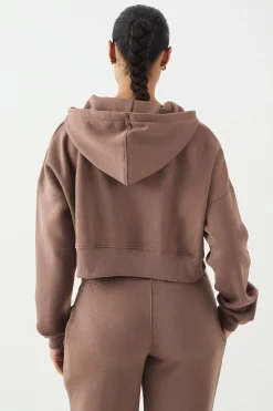DSGN Studio Sweat à Casynthétiqueche Court Boxy avec Cordon Contrastant<Femme Sweats À Capuche Et Sweats|Dsgn Studio