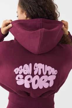 Sweat à Casynthétiqueche Court Zippé Boxy DSGN Studio Sport Imprimé Bulles