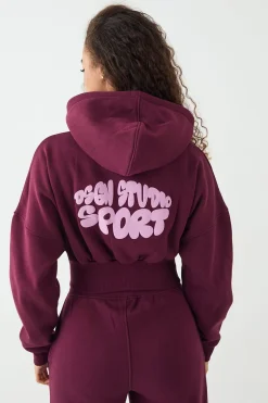 Sweat à Casynthétiqueche Court Zippé Boxy DSGN Studio Sport Imprimé Bulles