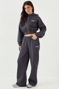 Sweat à Casynthétiqueche Court Oversize Zippé DSGN Studio Sport