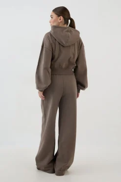 DSGN Studio Sweat À Casynthétiqueche Court Boxy Zippé Avec Appliqué<Femme Sweats À Capuche Et Sweats|Dsgn Studio