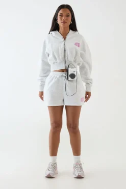 DSGN Studio Sweat À Casynthétiqueche Court Boxy Sport Bubble<Femme Sweats À Capuche Et Sweats|Dsgn Studio