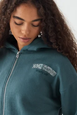 Sweat à Casynthétiqueche Court Zippé Boxy DSGN Studio