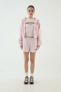 Sweat À Casynthétiqueche Court Boxy Zippé Avec Appliqué Dsgn Studio