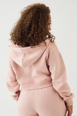 Sweat à Casynthétiqueche Court Zippé Boxy avec Appliqué Éponge DSGN Studio