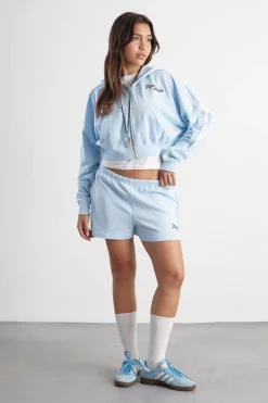 Sweat À Casynthétiqueche Court Boxy Zippé Avec Bandes Latérales Dsgn Studio