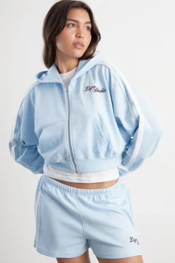 Sweat À Casynthétiqueche Court Boxy Zippé Avec Bandes Latérales Dsgn Studio