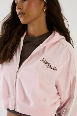 Sweat À Casynthétiqueche Court Boxy Zippé À Bandes Latérales Dsgn Studio