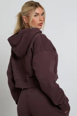Sweat À Casynthétiqueche Court Boxy Zippé Avec Appliqué Éponge Dsgn Studio