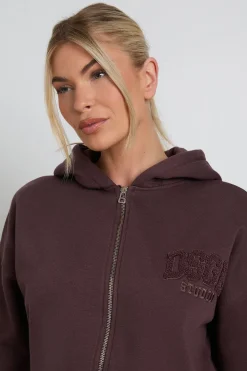 Sweat À Casynthétiqueche Court Boxy Zippé Avec Appliqué Éponge Dsgn Studio