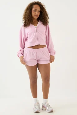Sweat À Casynthétiqueche Court Boxy Zippé En Tissu Éponge Dsgn Studio