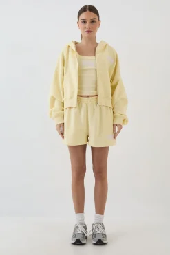 Sweat À Casynthétiqueche Court Boxy Zippé Avec Appliqué Collegiate Dsgn Studio