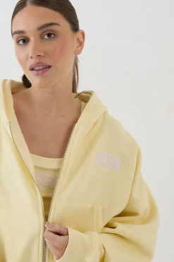 Sweat À Casynthétiqueche Court Boxy Zippé Avec Appliqué Collegiate Dsgn Studio