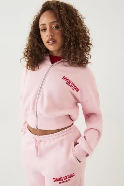 Sweat à Casynthétiqueche Court Boxy DSGN Studio avec Cordon Contrastant