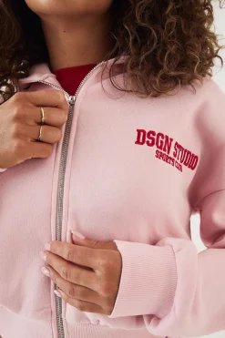 Sweat à Casynthétiqueche Court Boxy DSGN Studio avec Cordon Contrastant