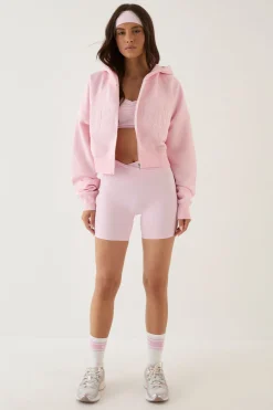 Sweat À Casynthétiqueche Court Boxy Zippé Avec Appliqué Collegiate Dsgn Studio