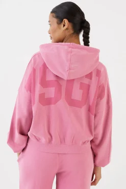 Sweat À Casynthétiqueche Court Boxy Zippé 100% Coton Overdyed Dsgn Studio