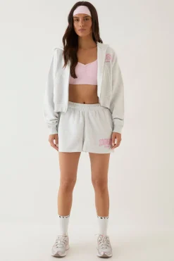 DSGN Studio Sweat À Casynthétiqueche Court Boxy Zippé Avec Appliqué Vichy<Femme Sweats À Capuche Et Sweatshirts|Dsgn Studio
