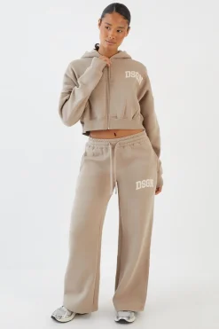Sweat À Casynthétiqueche Court Boxy Avec Zip Et Appliqué Dsgn Studio
