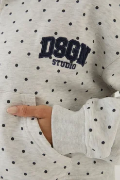 DSGN Studio Sweat À Casynthétiqueche Court Boxy Avec Bandes Latérales Et Zip Intégral<Femme Sweats À Capuche Et Sweatshirts|Dsgn Studio