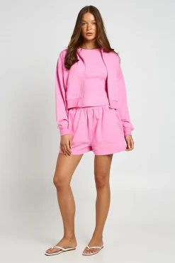 Sweat À Casynthétiqueche Court Boxy Avec Fermeture Éclair