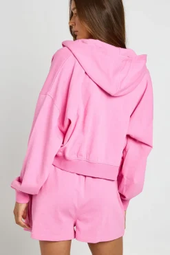 Sweat À Casynthétiqueche Court Boxy Avec Fermeture Éclair