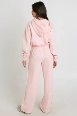 Sweat À Casynthétiqueche Court Zippé Effet Délavé Usé En Molleton Bouclette
