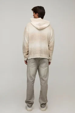 Sweat À Casynthétiqueche Décontracté En Maille Duveteuse Effet Ombré