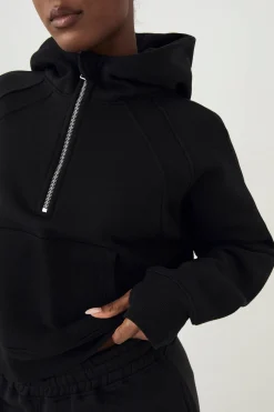 DSGN Studio Sweat à Casynthétiqueche Demi-Zip à Panneaux Côtelés<Femme Sweats À Capuche Et Sweats|Dsgn Studio