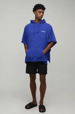 Sweat À Casynthétiqueche De Plage Oversize En Tissu Éponge