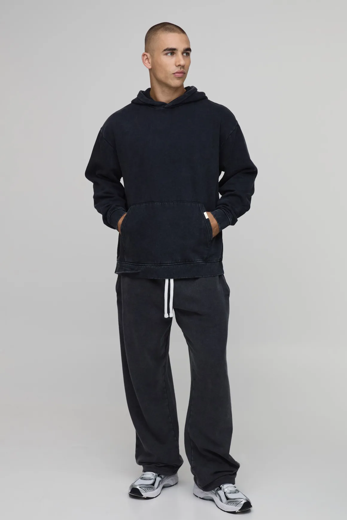 Sweat À Casynthétiqueche Délavé Oversize À Enfiler Essentiel