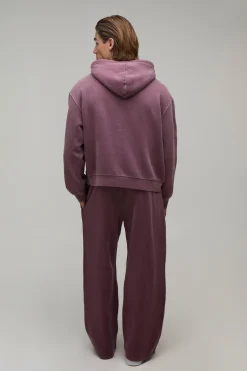 Sweat À Casynthétiqueche Délavé Sport Oversize Homme