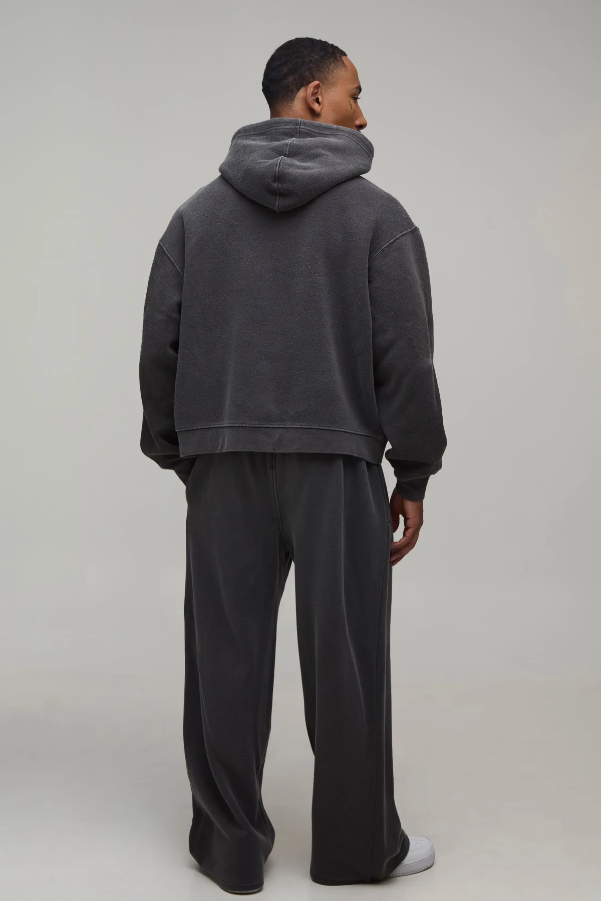 boohooMAN Sweat À Casynthétiqueche Délavé Sport Oversize Homme<Homme Sweats À Capuche Et Sweatshirts|Sweats À Capuche Et Sweats