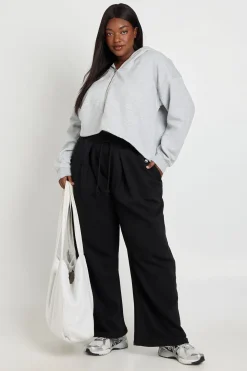 Sweat À Casynthétiqueche Grande Taille Col Cheminée Zippé Avec Cordons De Serrage
