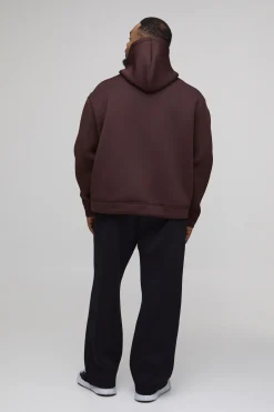 Sweat À Casynthétiqueche Grande Taille Coupe Boxy En Néoprène Contrecollé